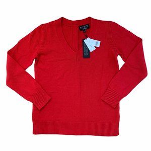 Banana Republic Filpucci Button Back Wool V Neck S